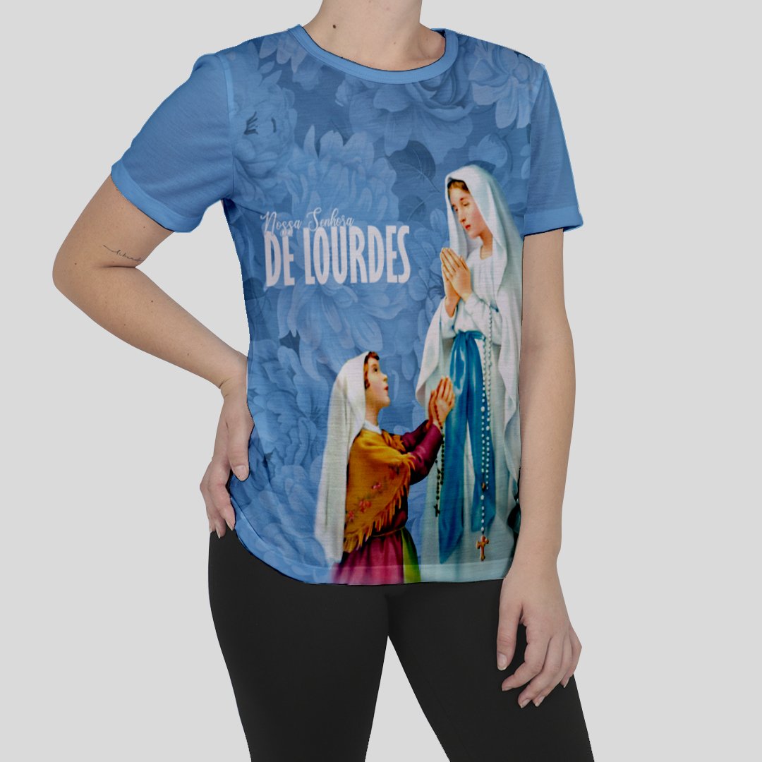 Camiseta Baby Look Nossa Senhora de Lourdes