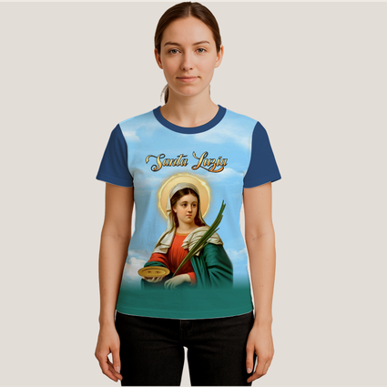 Camiseta Baby look Santa Luzia